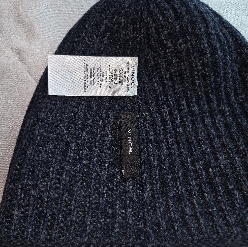 Vince Ribbed Cashmere Beanie - Picture 9 of 12